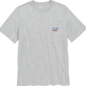 Vineyard Vines USA Whale Pocket T-Shirt